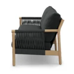 Rosa 80_ Outdoor Sofa - Dravite Black