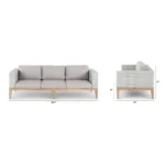 Urba 88.5_ Outdoor Sofa - Beach Sand