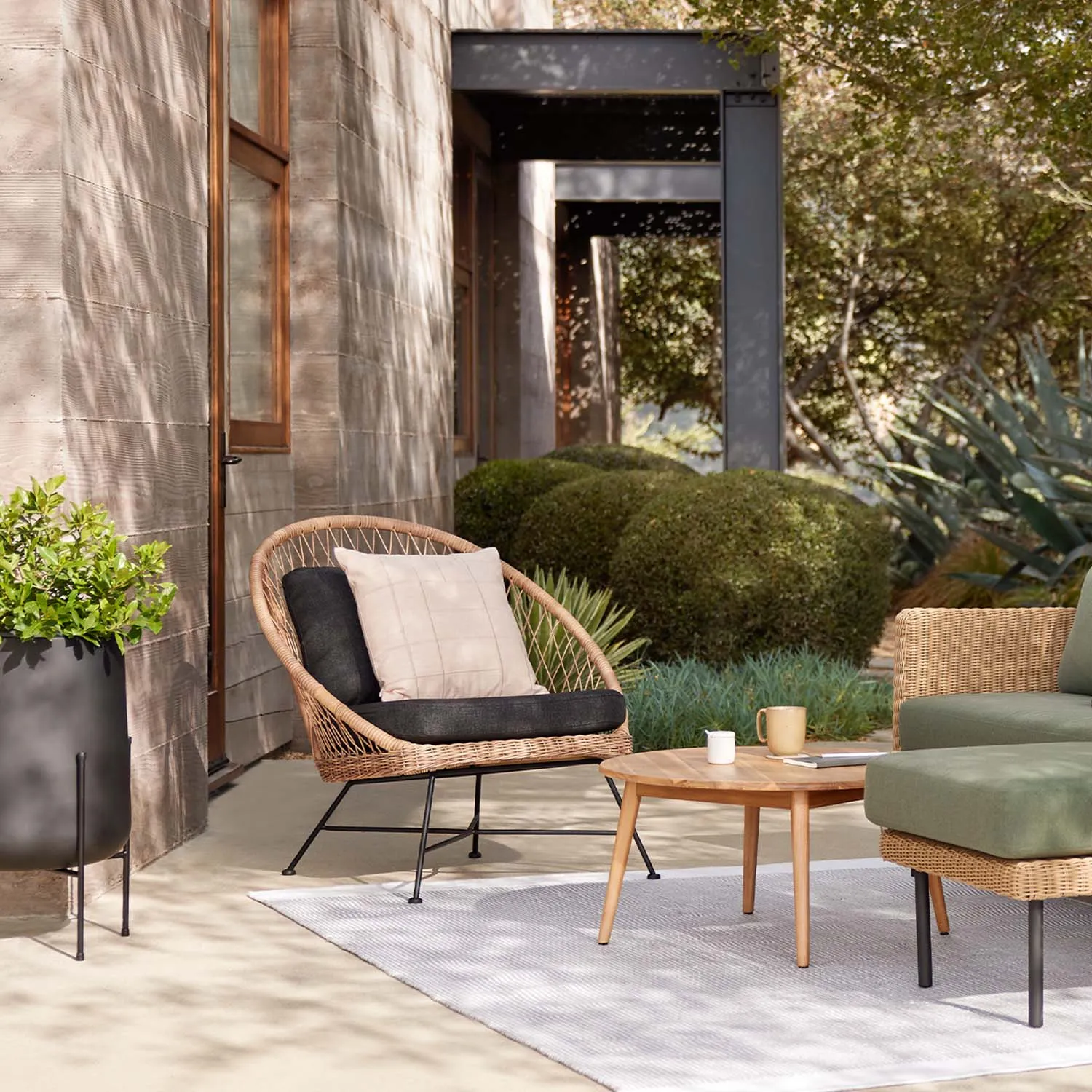 Aeri 37_ Outdoor Lounge Chair - Slate Gray - Image 7