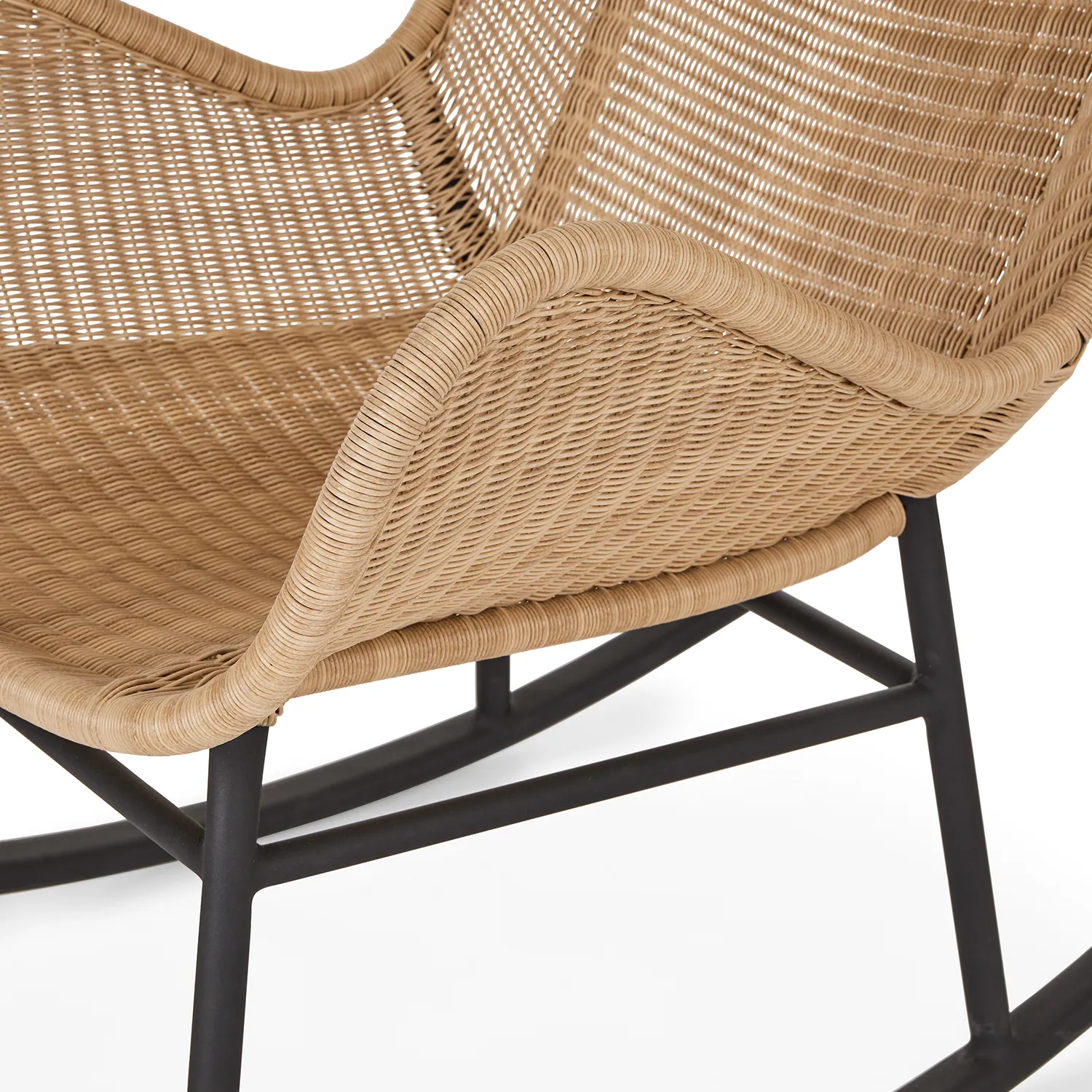 Beltaine 30.5_ Outdoor Rocking Lounge Chair - Wicker - Image 8