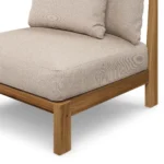 Cove 34.25_ Outdoor Armless Chair Module - Basket Beige