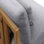 Cove 34.25_ Outdoor Armless Chair Module - Basket Gray