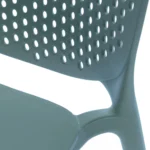 Dot Outdoor Stackable Dining Chair - Surf Blue