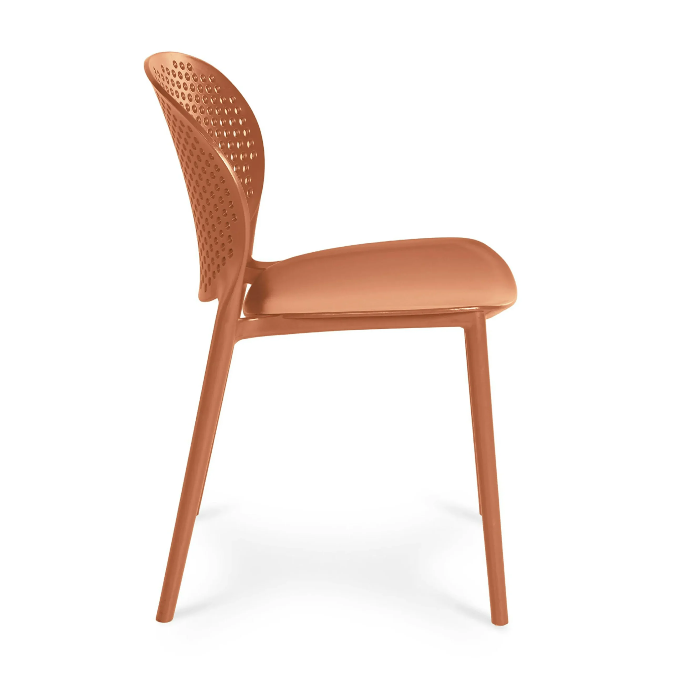 Dot Outdoor Stackable Dining Chair - Tanga Orange - Image 7