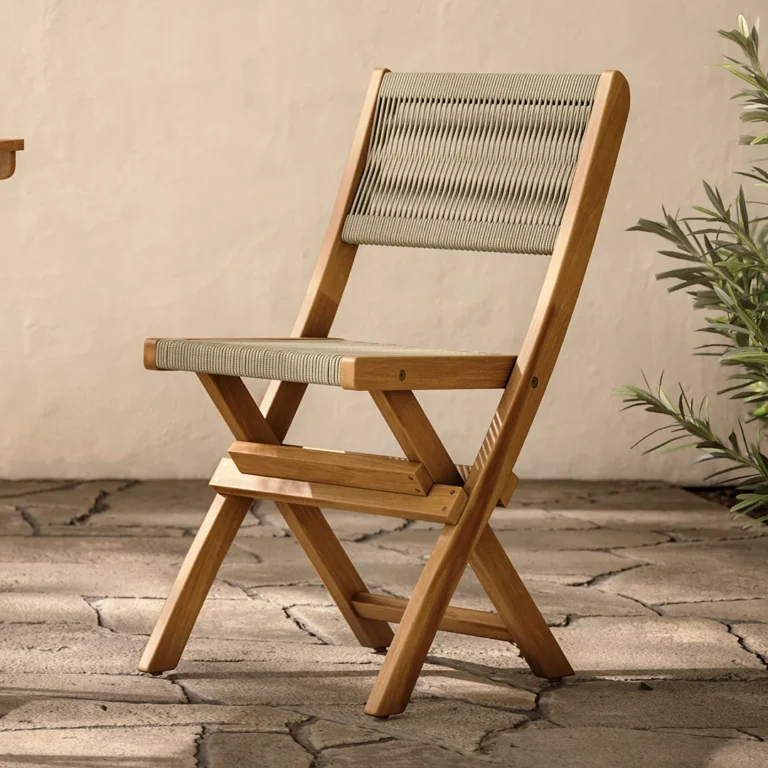 Elanora Outdoor Folding Dining Chair - Light Acacia