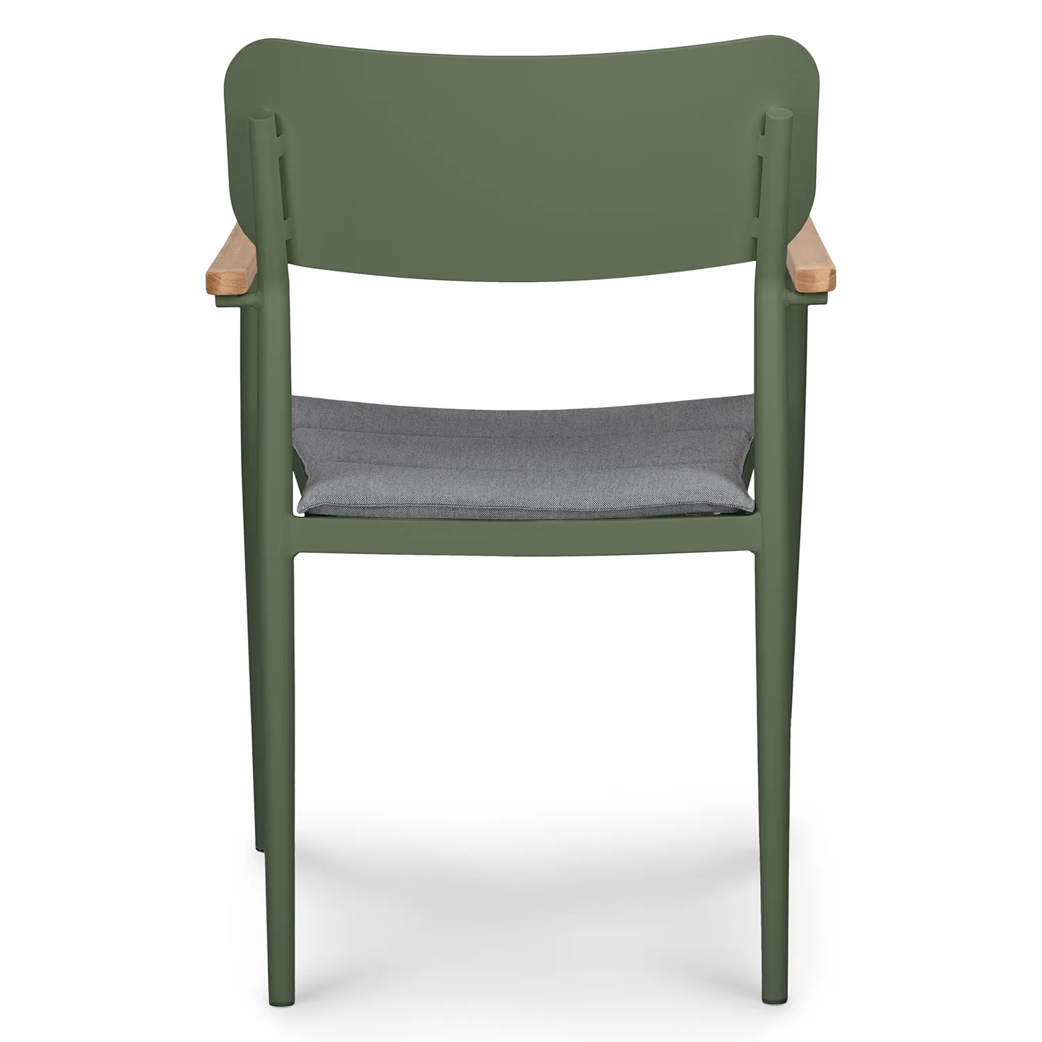 Elan Outdoor Stackable Dining Chair - Green - Image 4