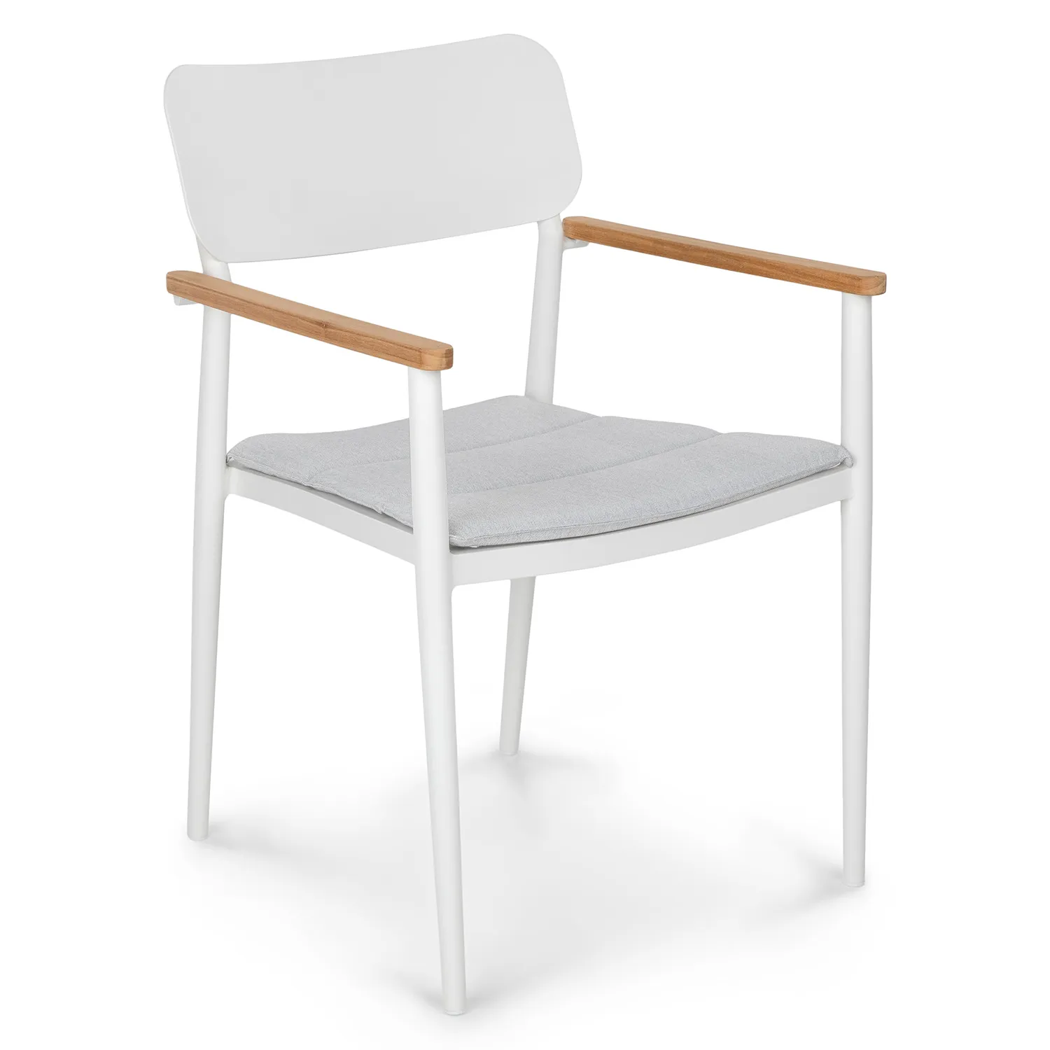 Elan Outdoor Stackable Dining Chair - White - Image 4