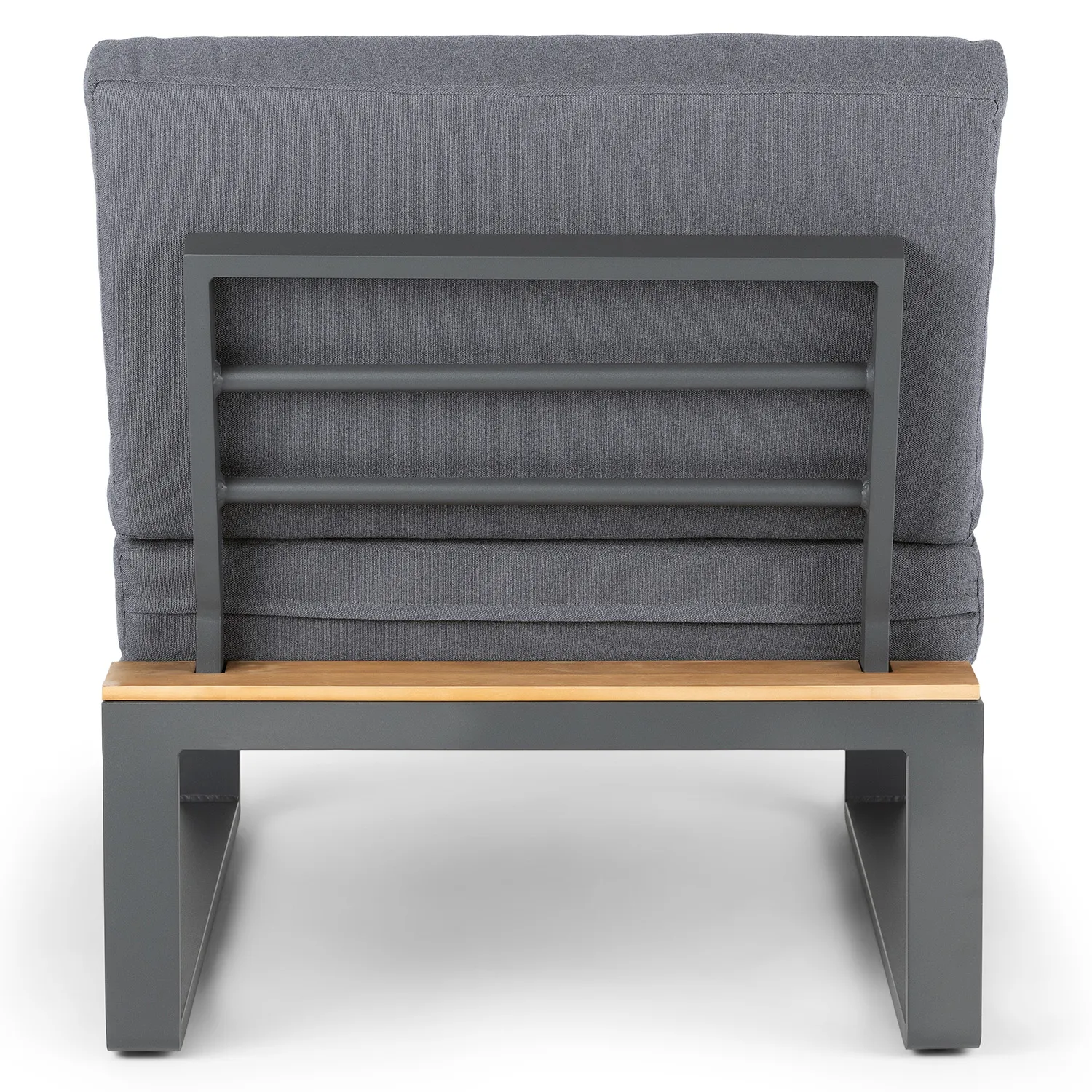 Kezia 28_ Outdoor Armless Chair Module - Whale Gray - Image 12