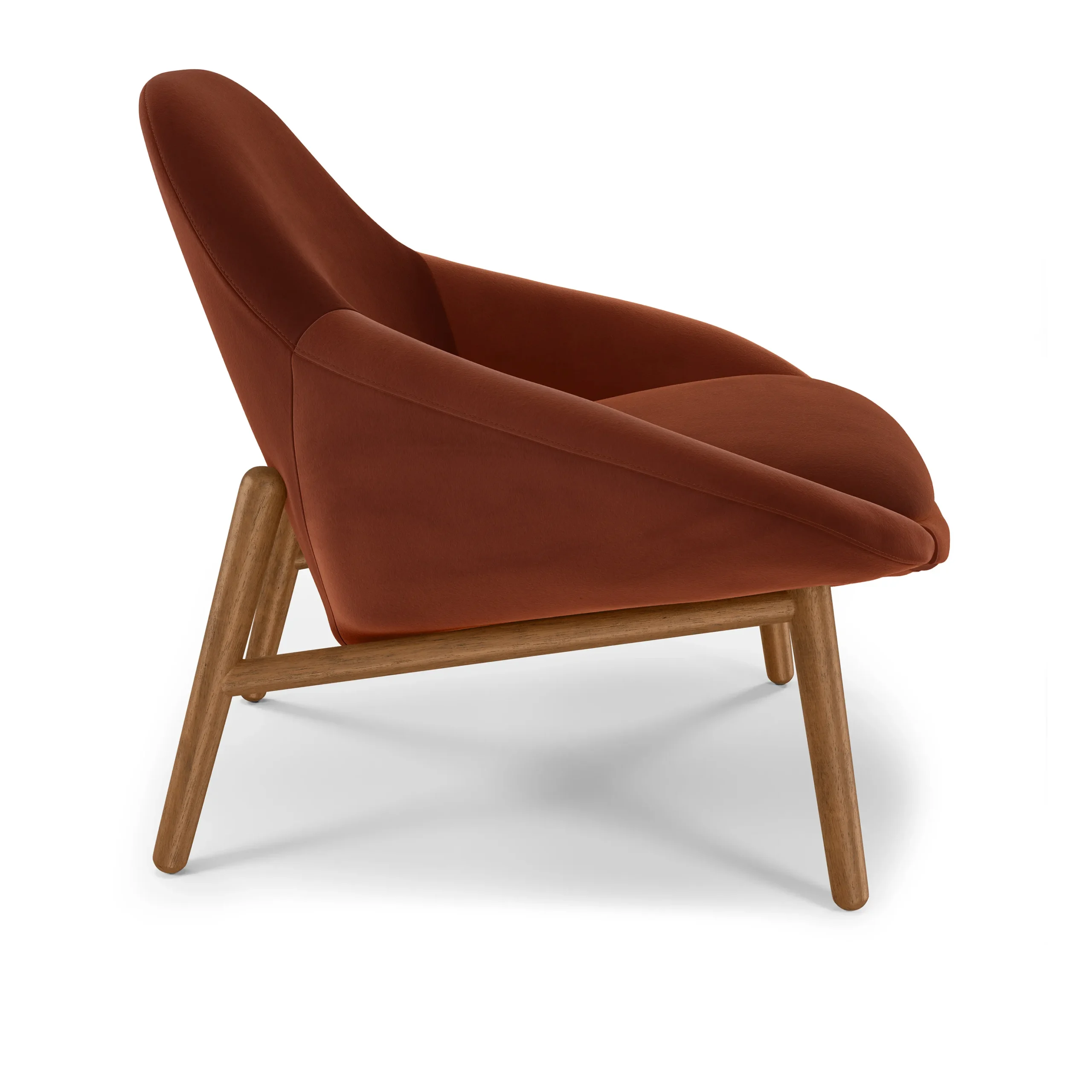 Sunny 32_ Velvet Lounge Chair - Hale Rust - Image 9