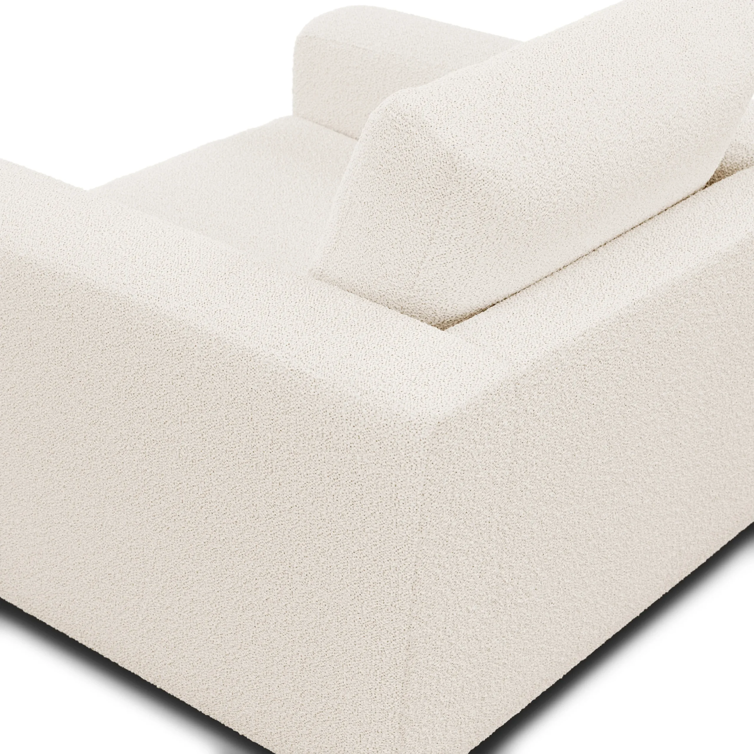 Riley 42_ Lounge Chair - Ivory Wool Bouclé - Image 5