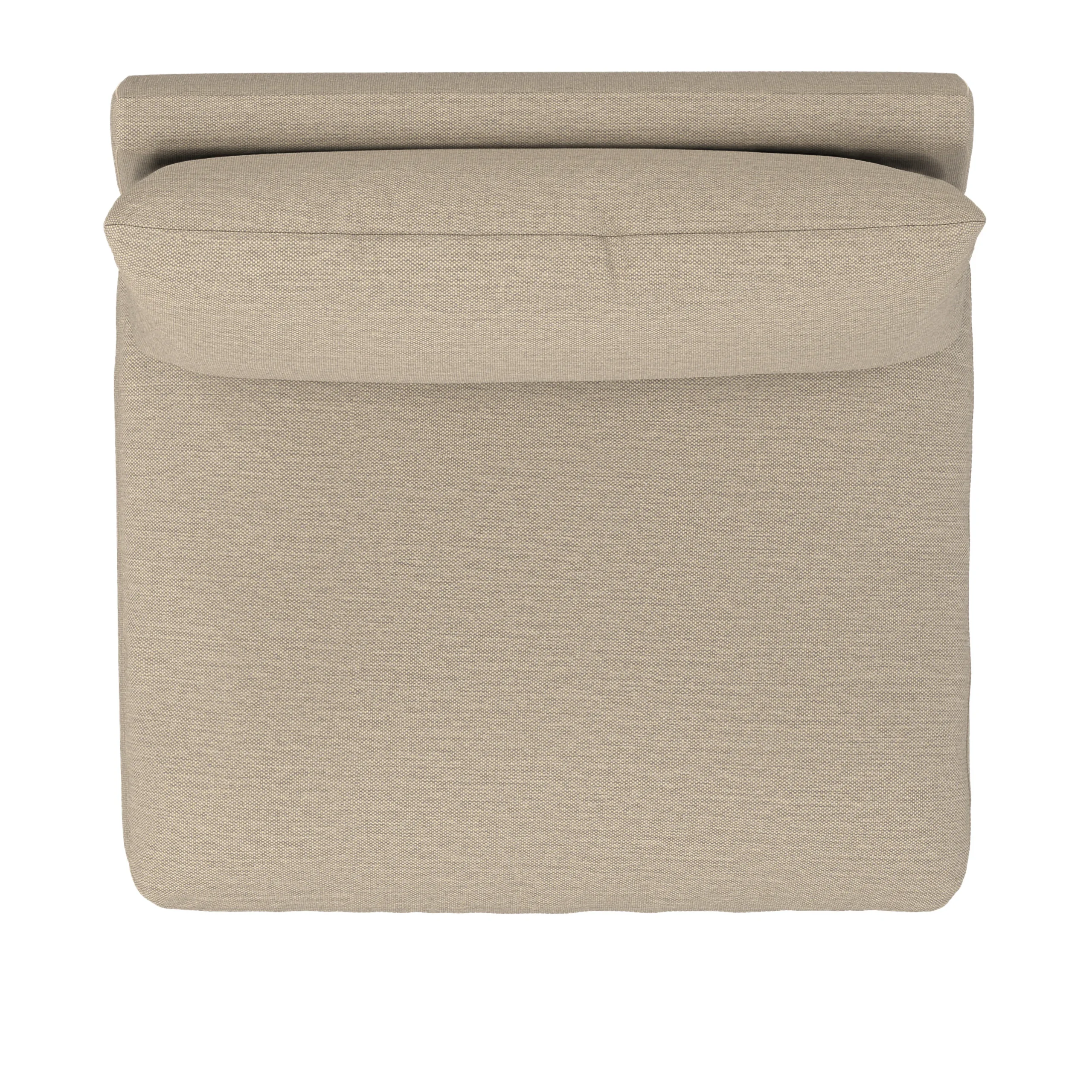 Leigh 39.5_ Armless Chair Module - Silver Taupe - Image 10