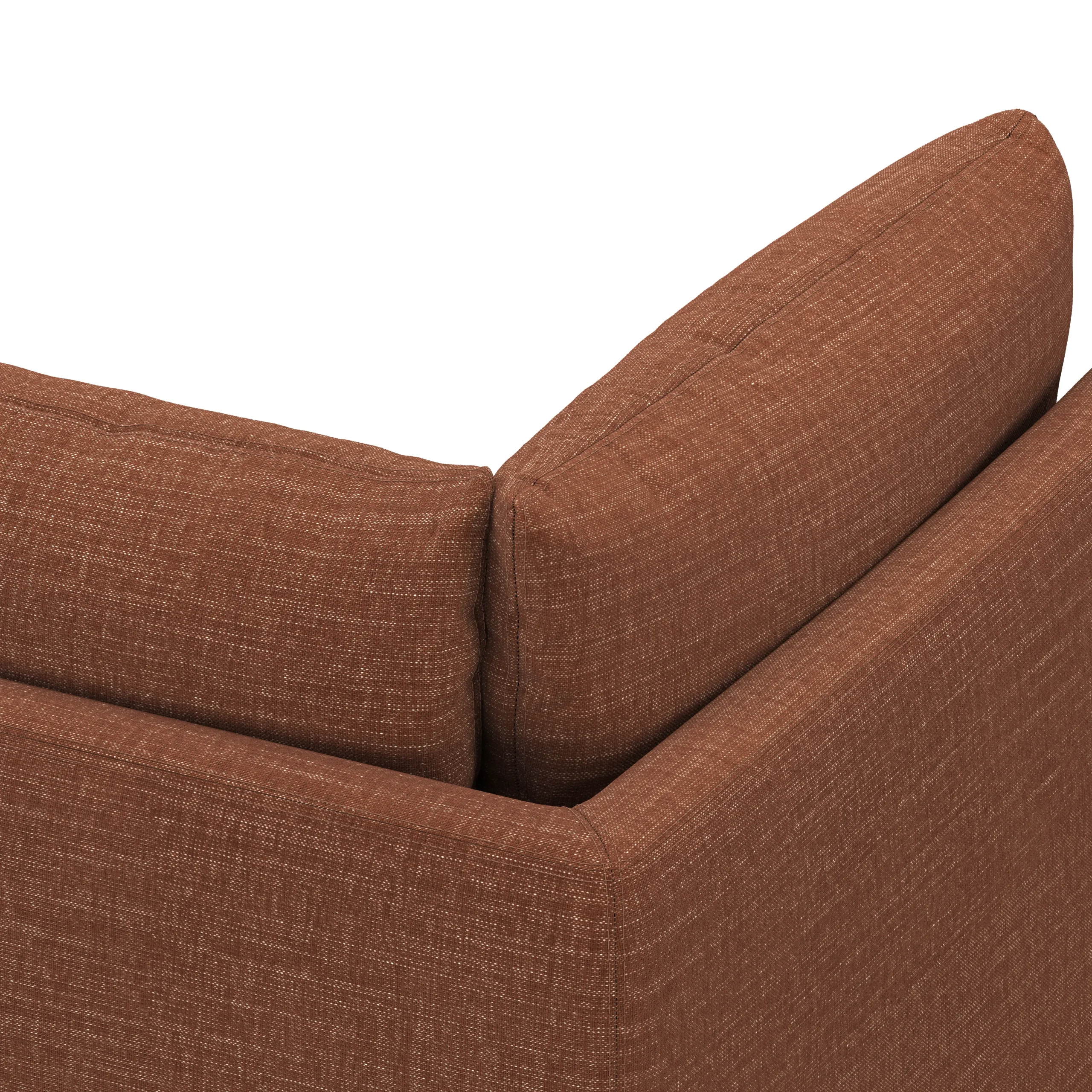 Leigh 41_ Corner Chair Module - Napa Rust - Image 8