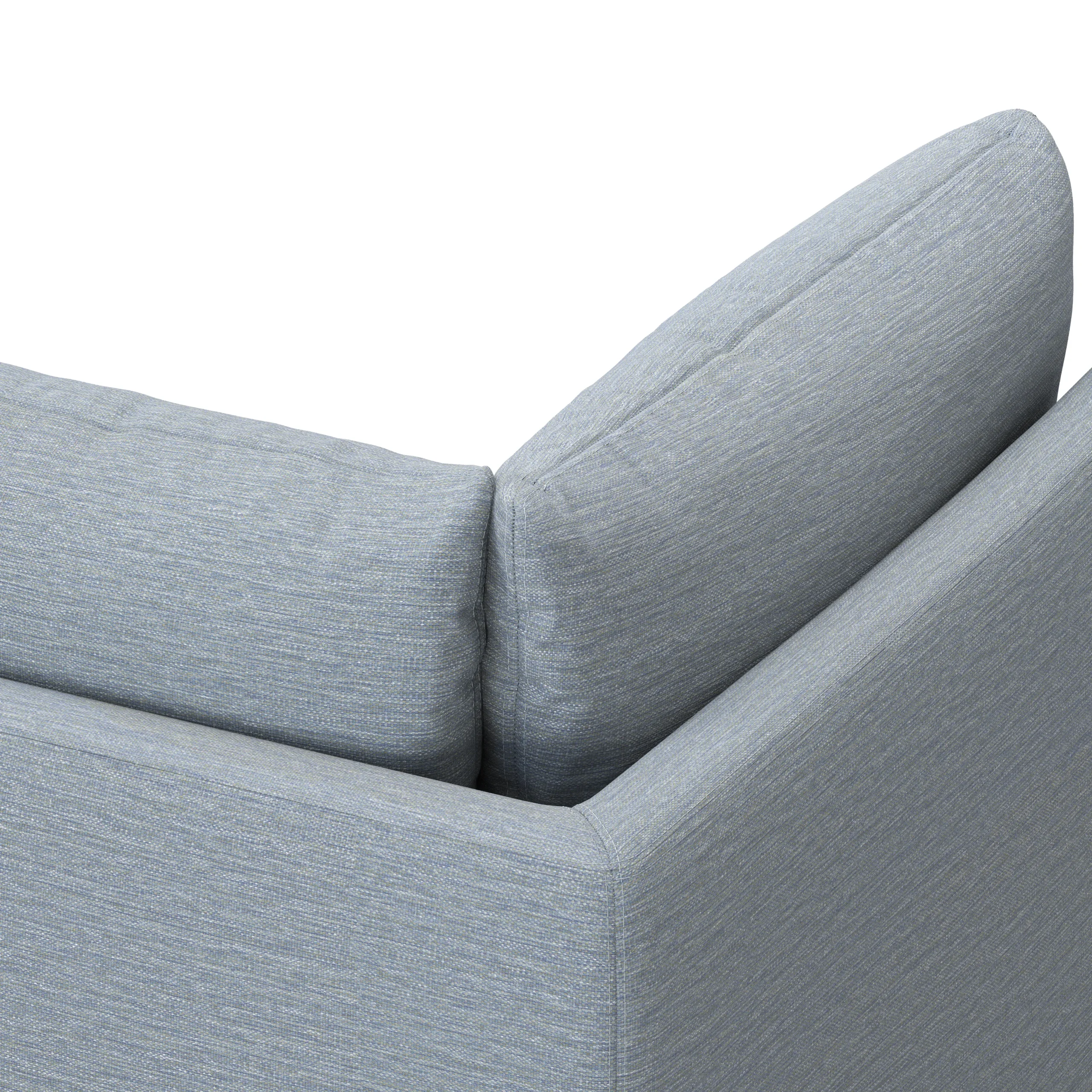 Leigh 41_ Corner Chair Module - Silver Light Blue - Image 8
