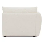 Leigh 46_ Left Arm Module - Ivory Wool Bouclé