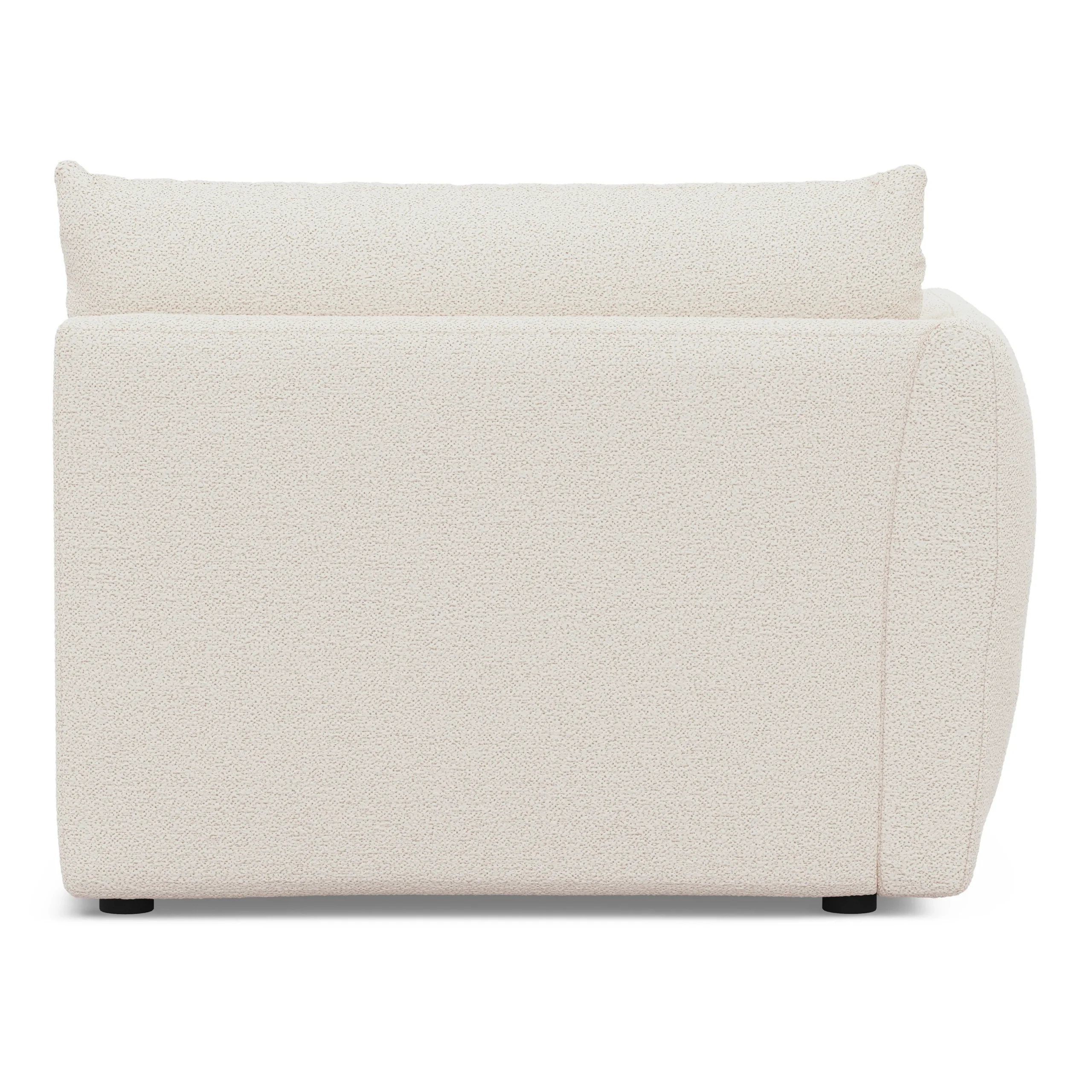 Leigh 46_ Left Arm Module - Ivory Wool Bouclé - Image 8