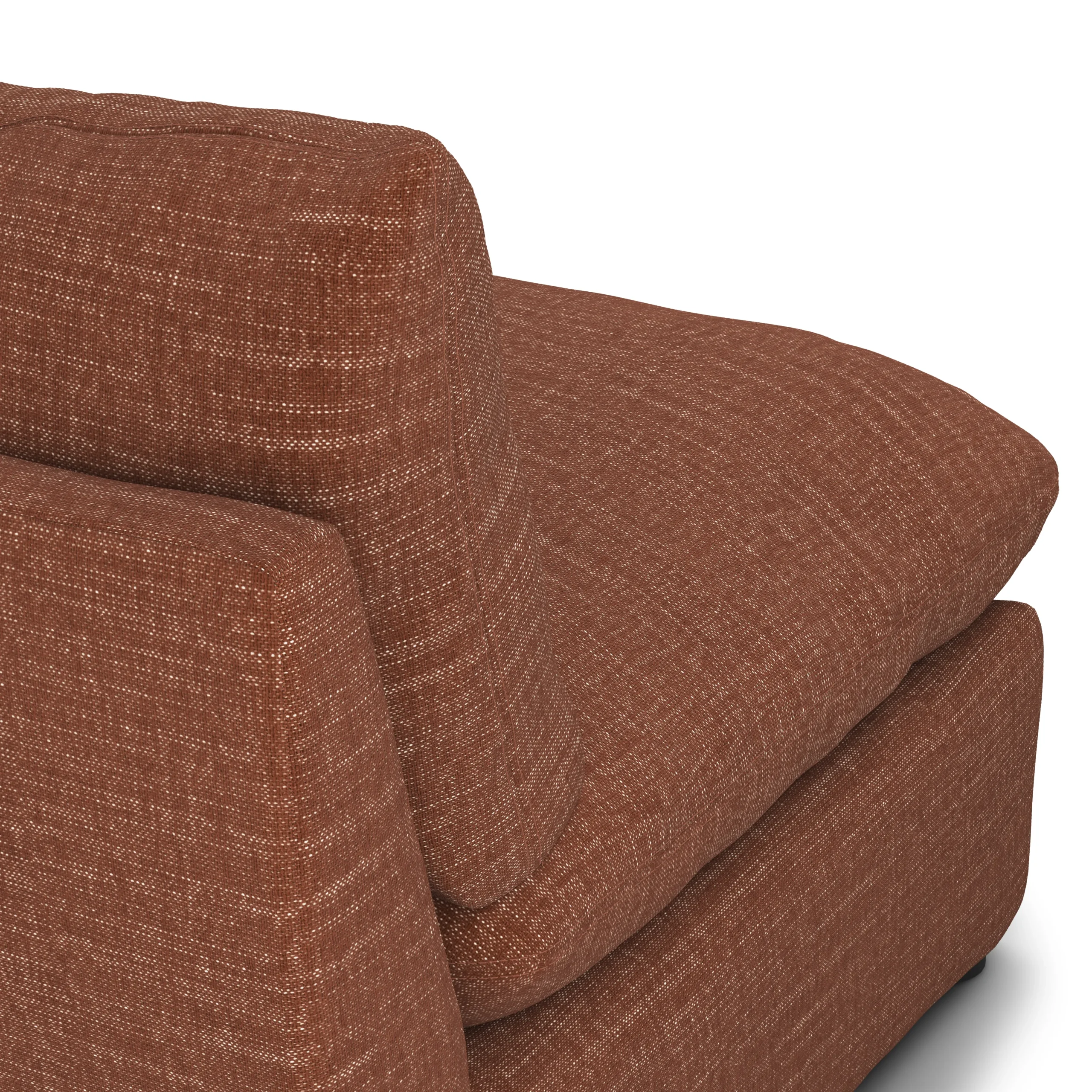 Leigh 79_ Armless Modular Sofa - Napa Rust - Image 8