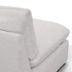 Leigh 79_ Armless Modular Sofa - Silver Ivory