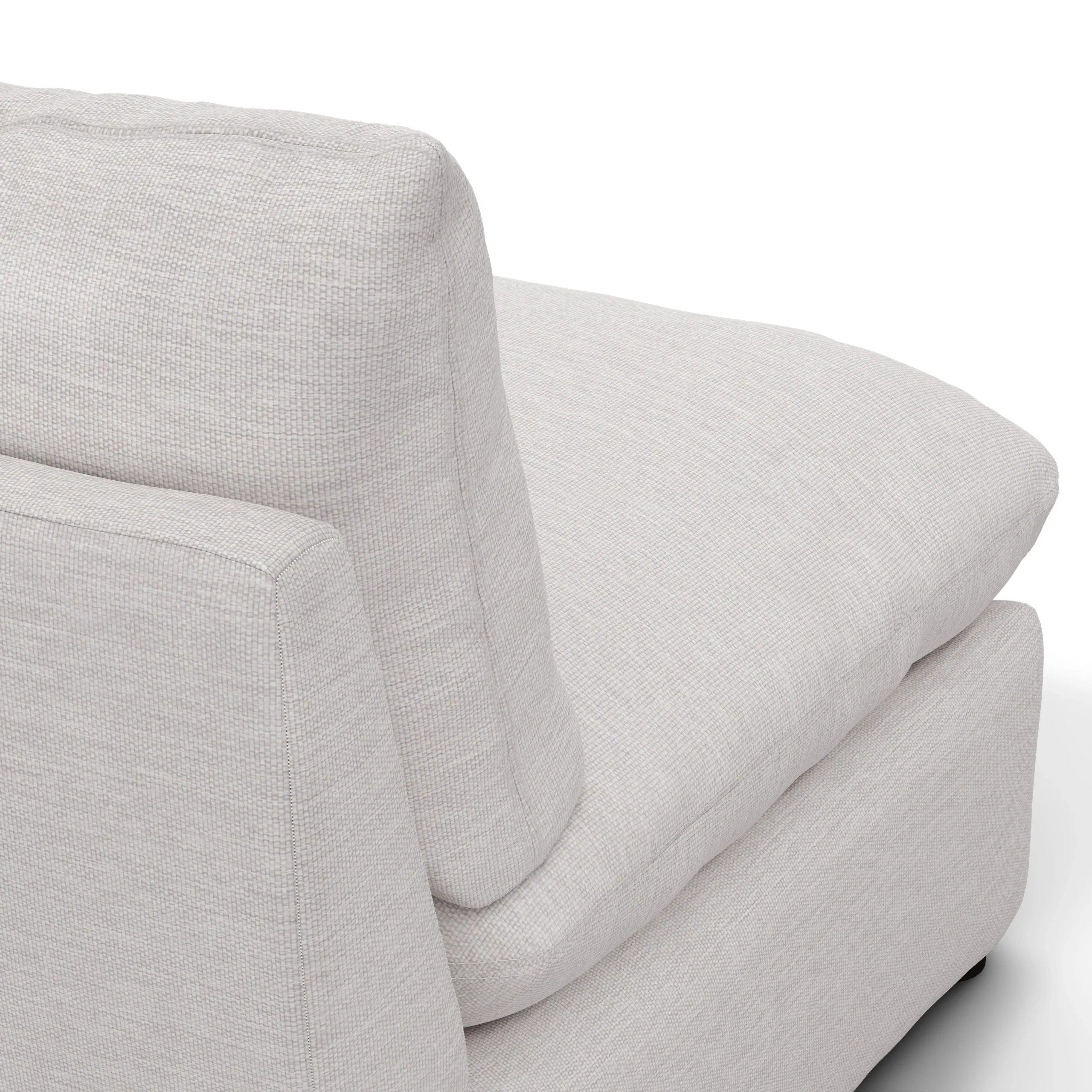 Leigh 79_ Armless Modular Sofa - Silver Ivory - Image 8