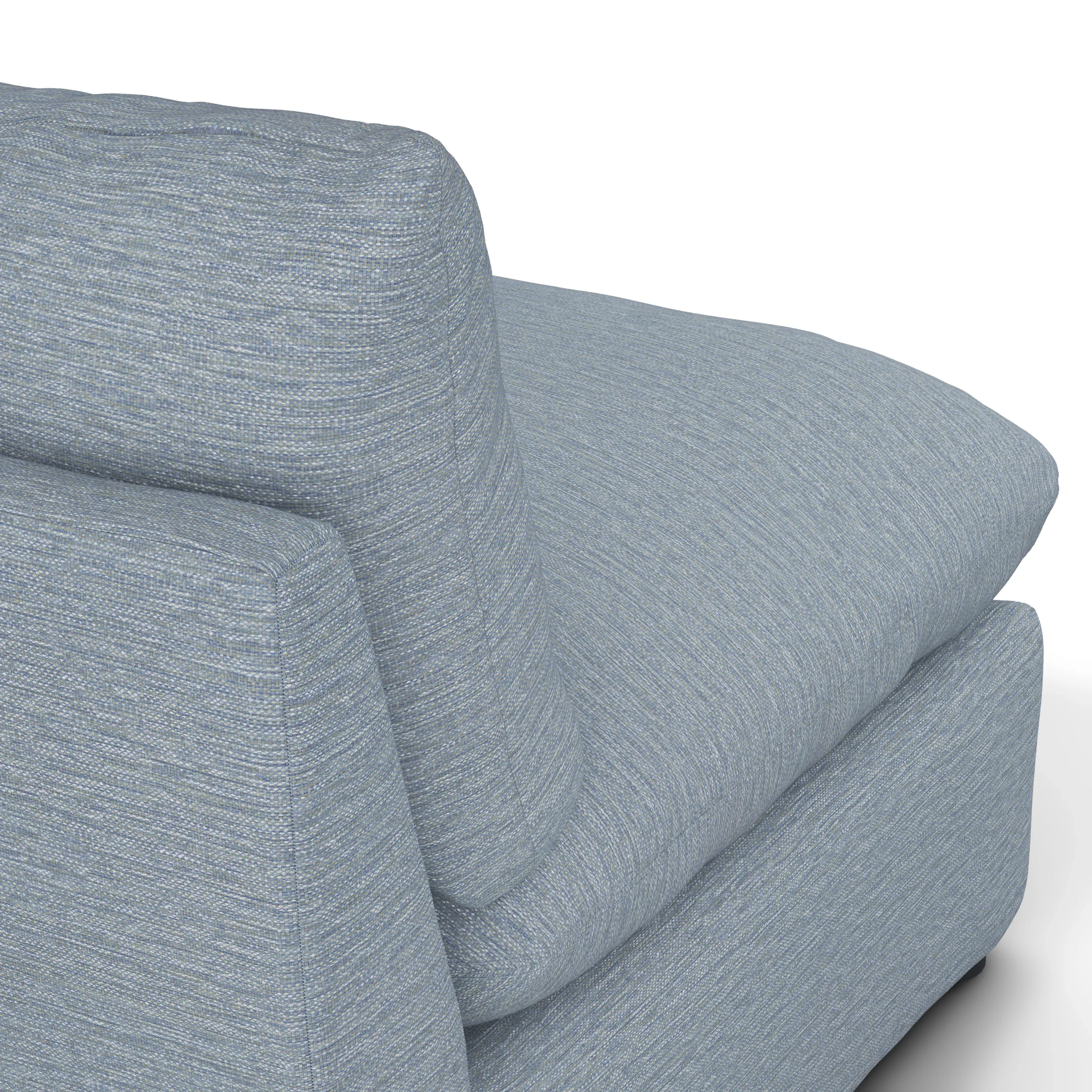 Leigh 79_ Armless Modular Sofa - Silver Light Blue - Image 10