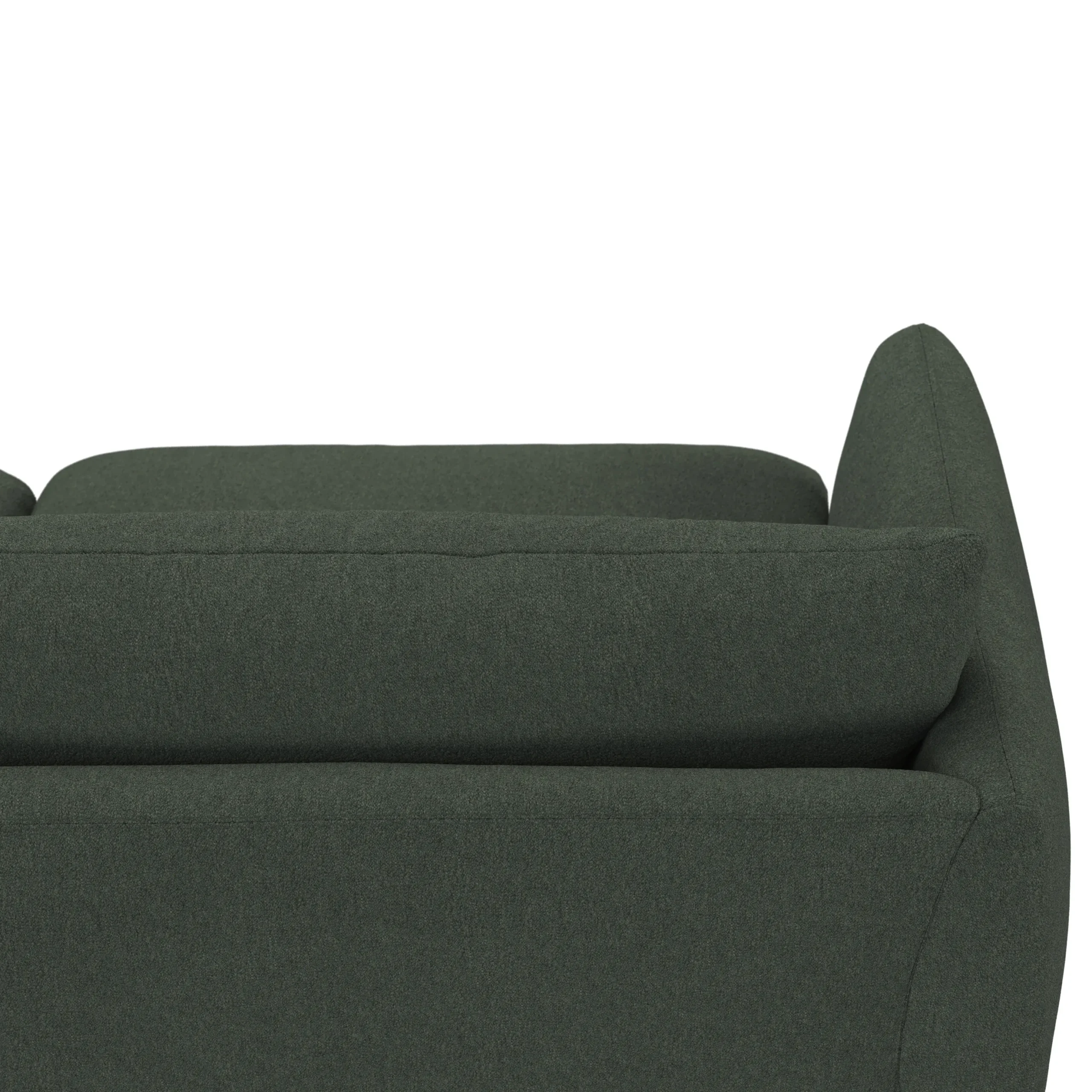 Leigh 92_ Modular Sofa - Green Wool Bouclé - Image 7