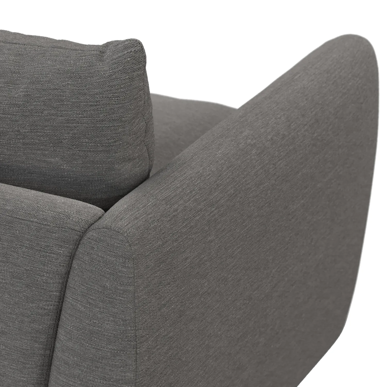 Leigh 92_ Modular Sofa - Silver Gray - Image 8