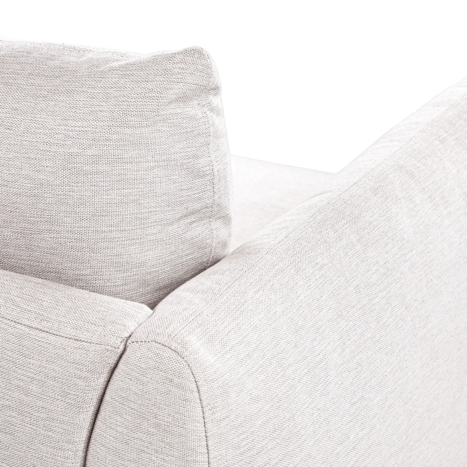 Leigh 92_ Modular Sofa - Silver Ivory - Image 4
