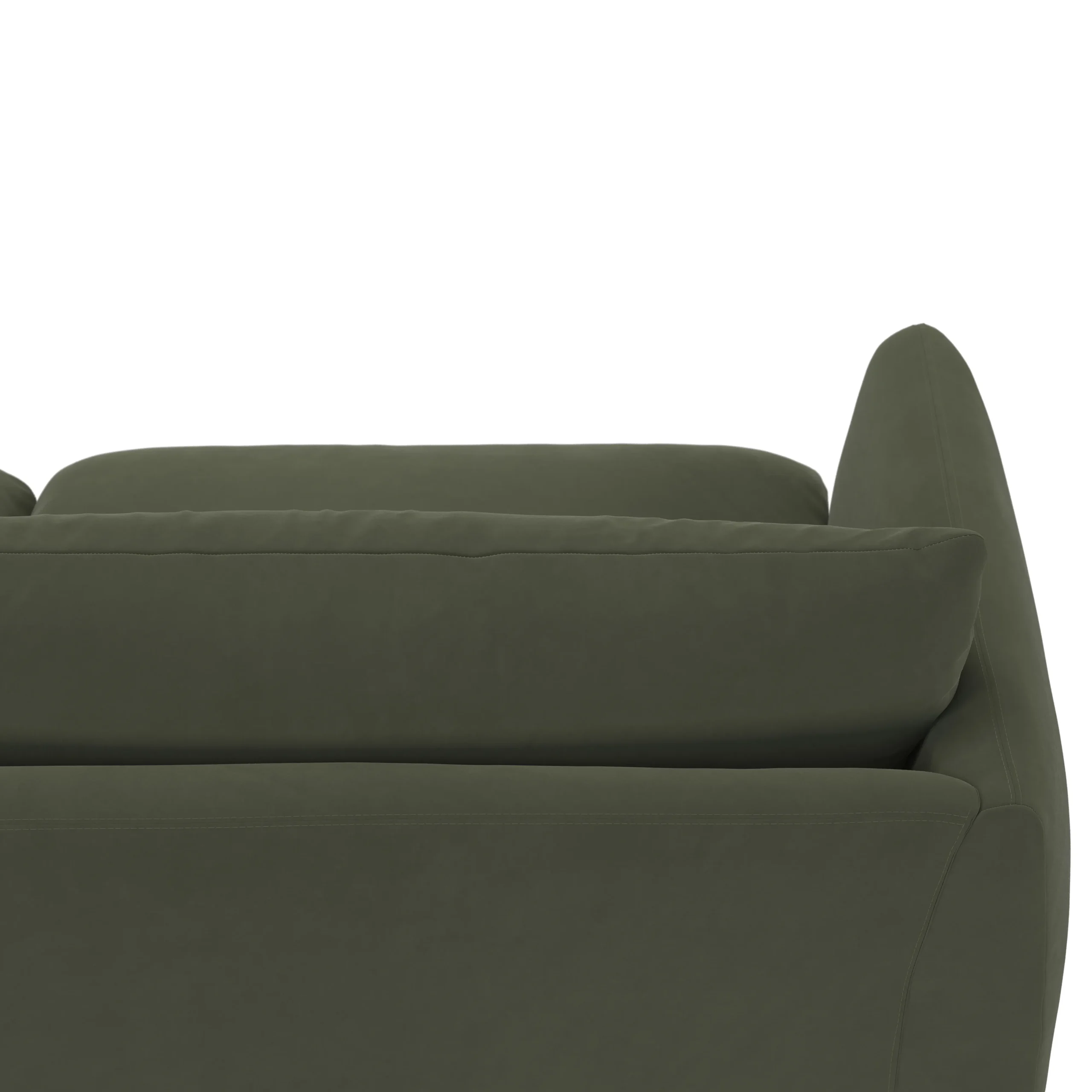 Leigh 92_ Velvet Modular Sofa - Hale Fir Green - Image 8