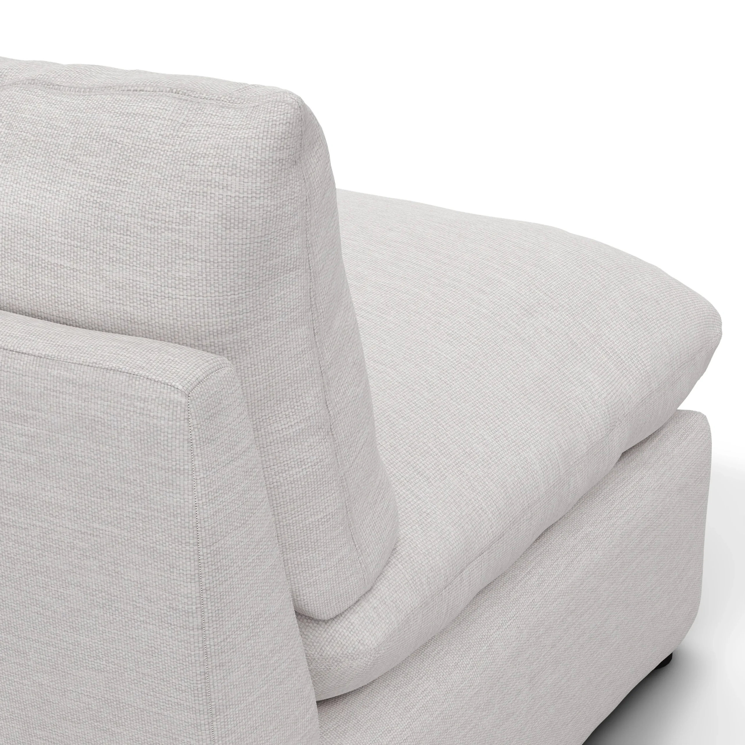 Leigh 118_ Armless Modular Sofa - Silver Ivory - Image 8