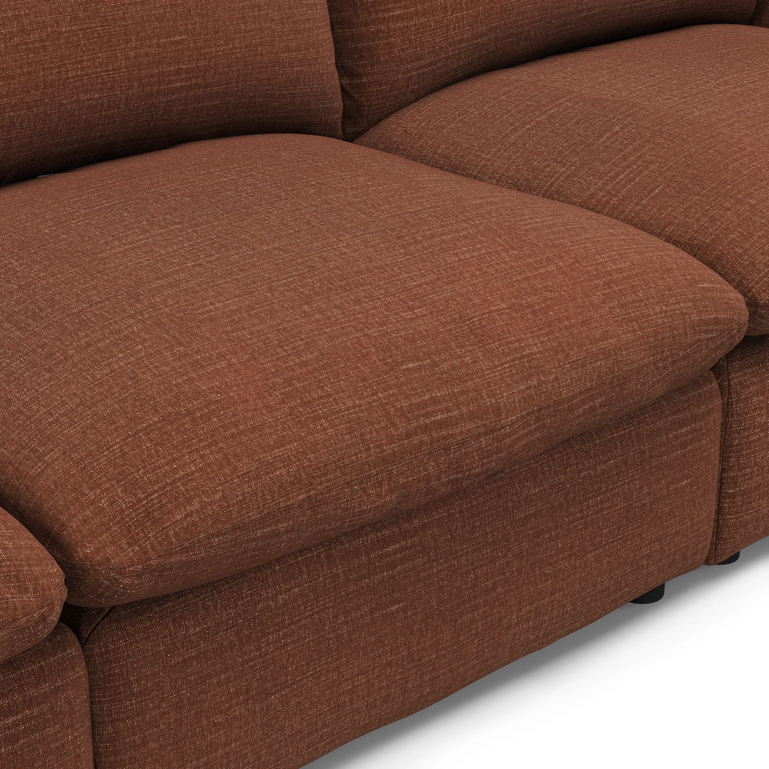 Leigh 131.5_ Modular Sofa - Napa Rust - Image 7