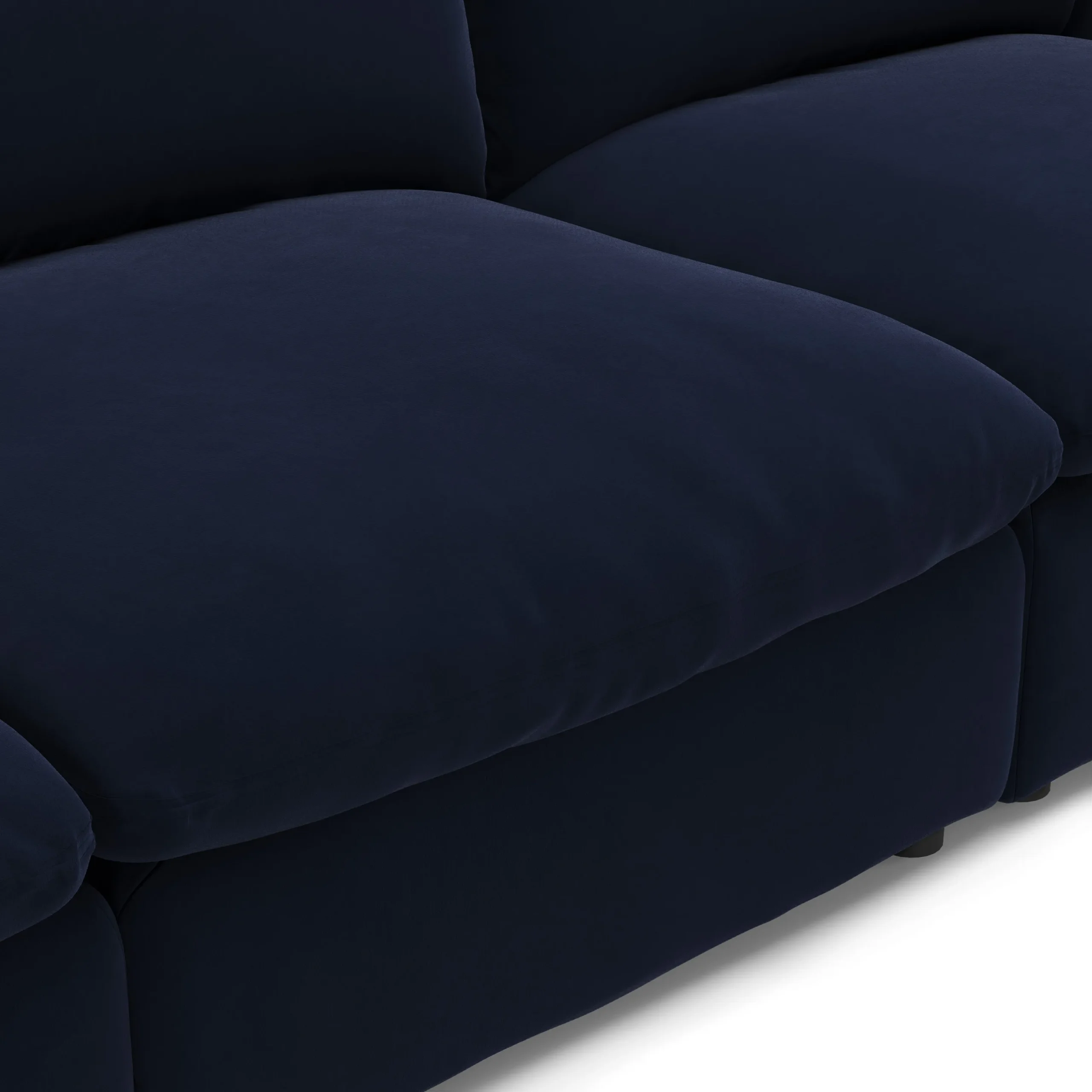 Leigh 131.5_ Velvet Modular Sofa - Hale Ink - Image 7