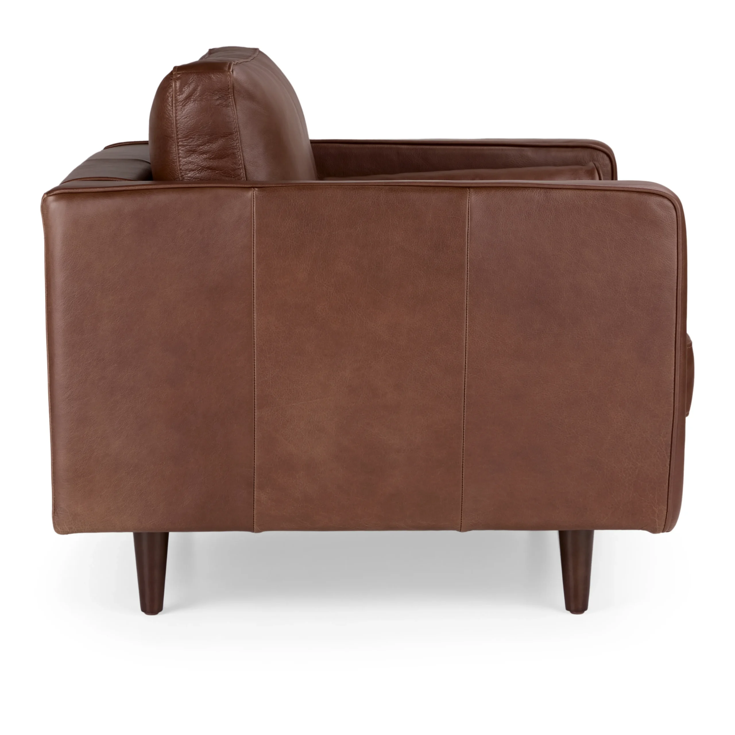 Sven 42_ Tufted Leather Lounge Chair - Taos Brown - Image 7