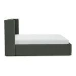 Calabri King Upholstered Bed - Green Wool Bouclé