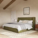 Calabri King Upholstered Bed - Napa Moss