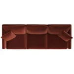 Lenae 104.5_ Velvet Modular Sofa - Hale Rust