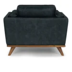 Timber 41_ Leather Lounge Chair - Charme Black