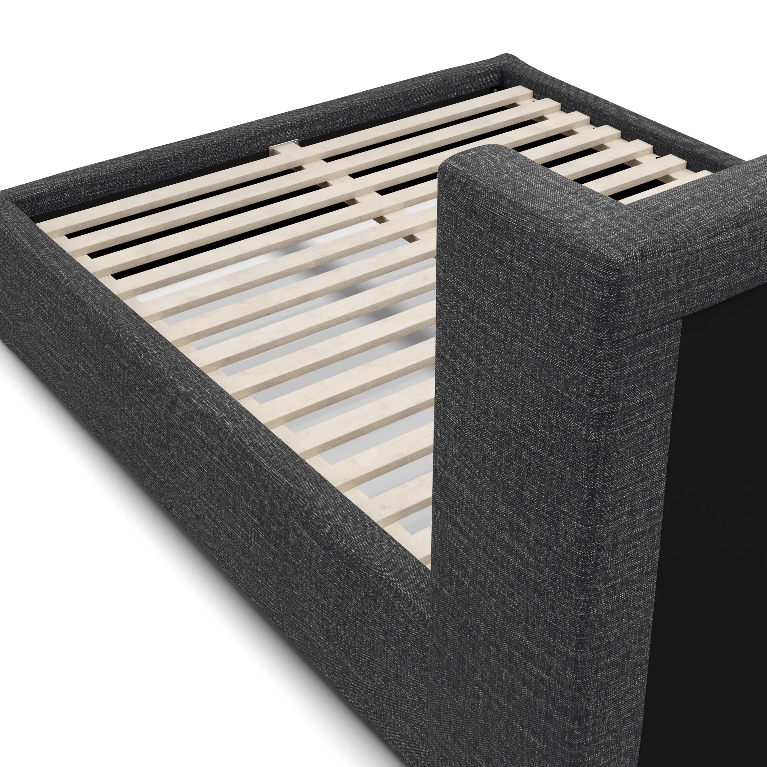 Calabri Queen Upholstered Bed - Napa Charcoal - Image 9