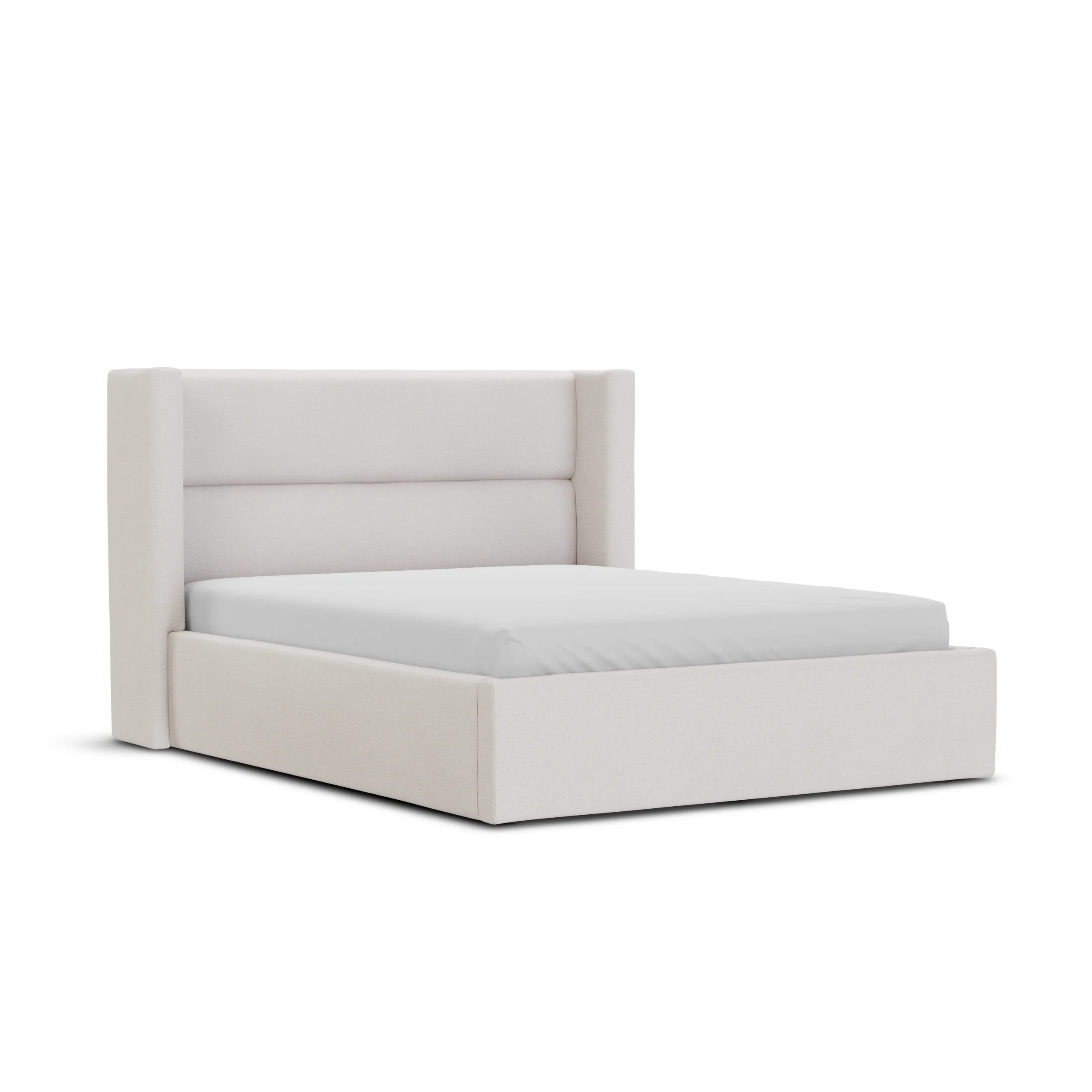 Calabri Queen Upholstered Bed - Napa White - Image 9