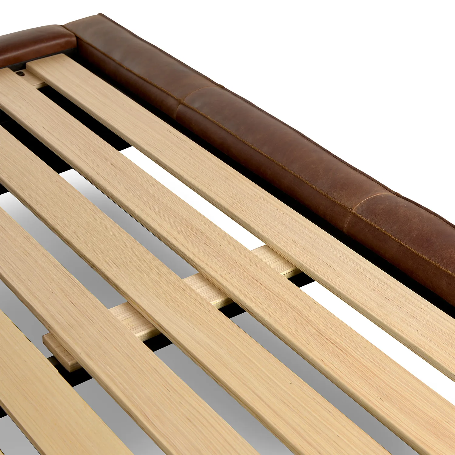 Cigar King Leather Storage Bed - Rawhide Brown - Image 14