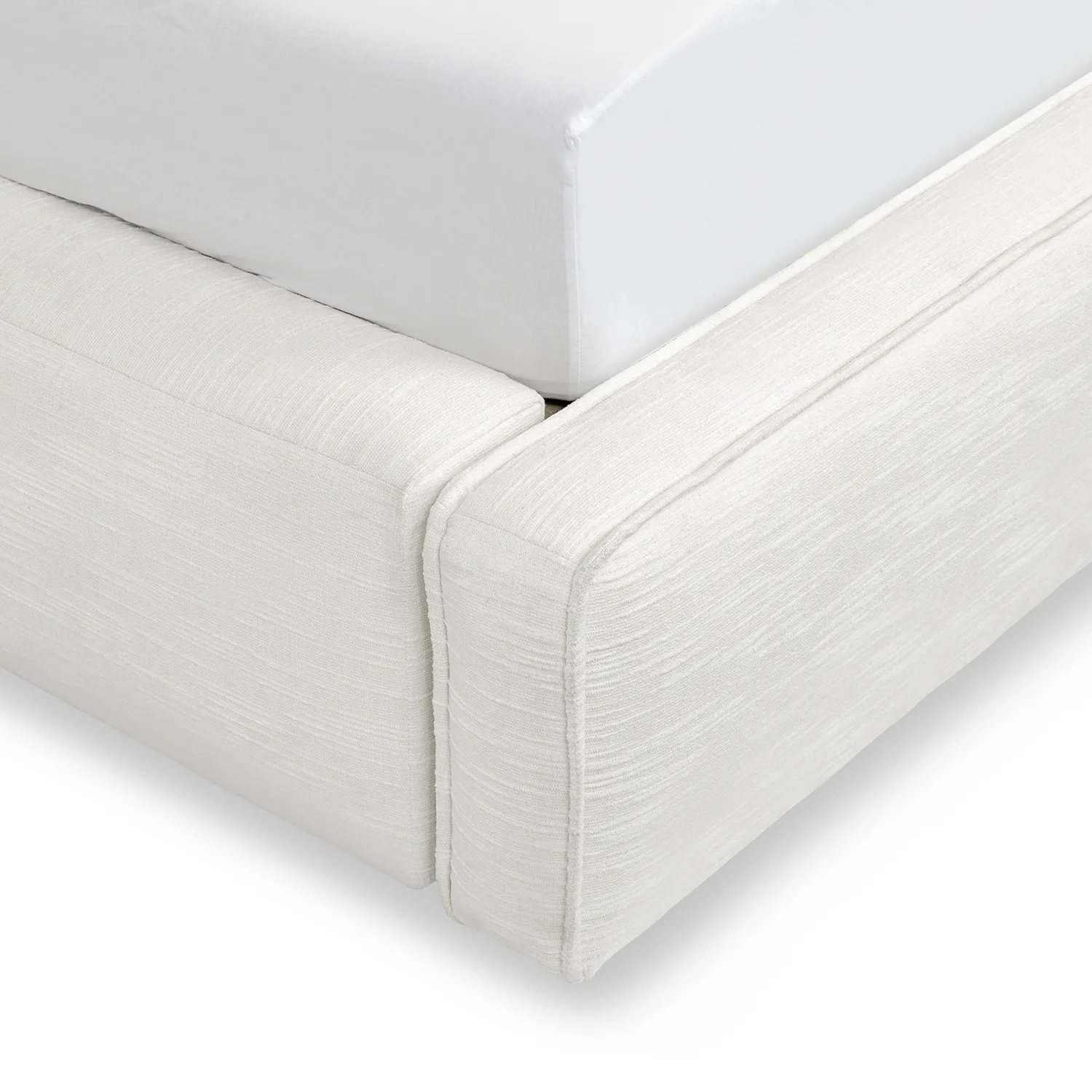 Cigar Queen Upholstered Storage Bed - Ankara Ivory - Image 14