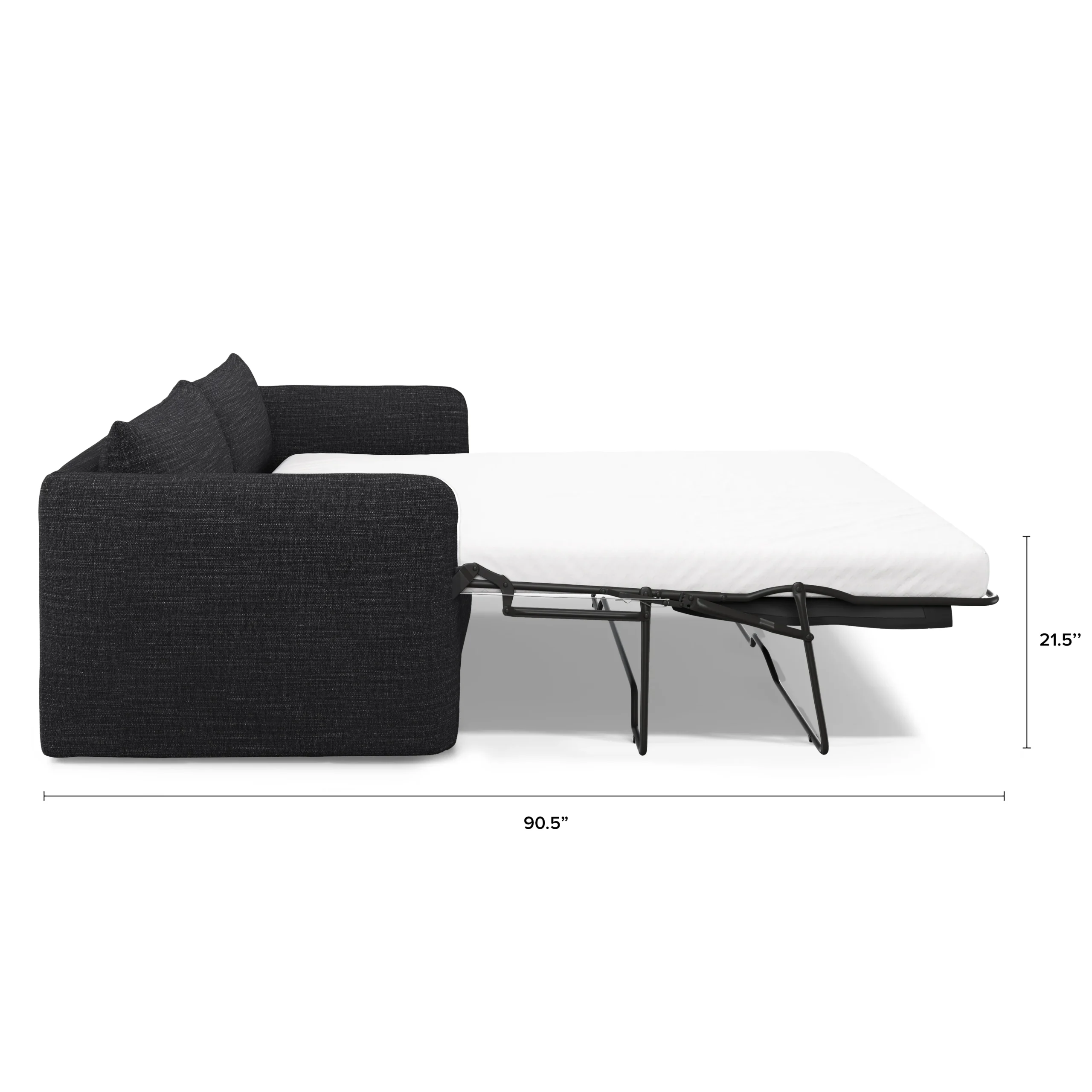 Leigh 86_ Sofa Bed - Napa Charcoal - Image 9