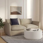 Leigh 86_ Sofa Bed - Silver Taupe