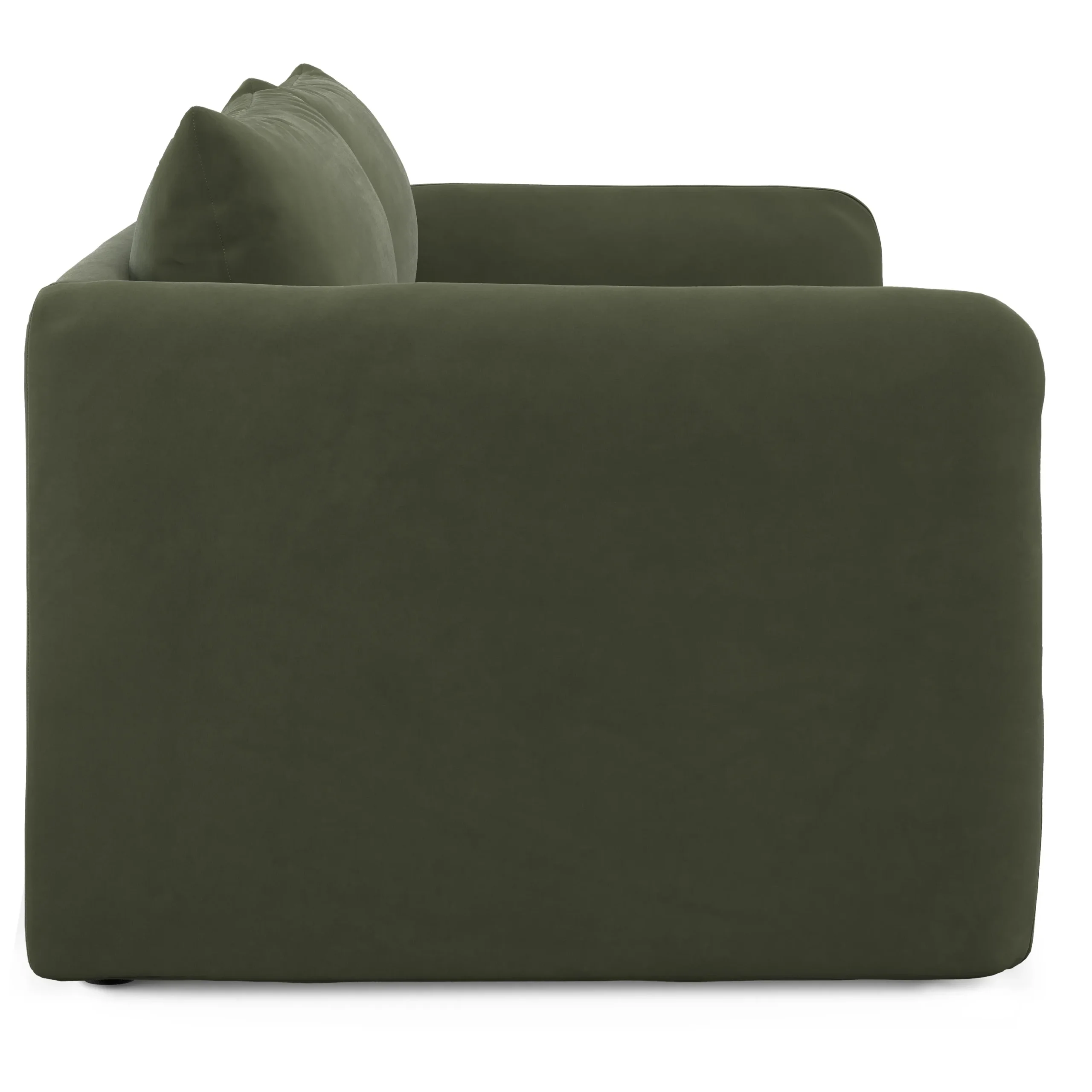 Leigh 86_ Velvet Sofa Bed - Hale Fir Green - Image 13
