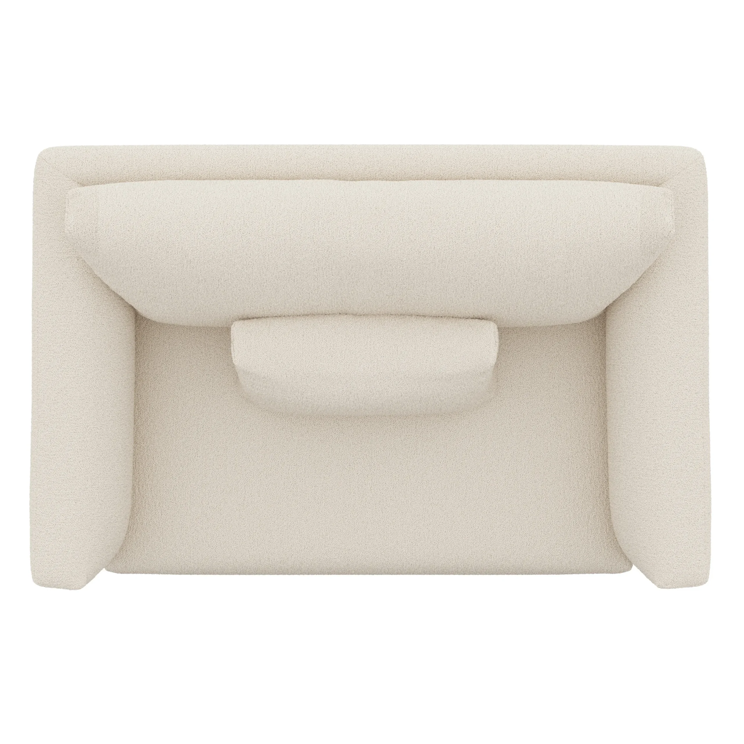Marina 57_ Sleeper Chair - Ivory Wool Bouclé - Image 11