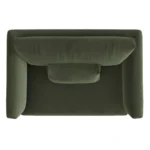Marina 57_ Velvet Sleeper Chair - Hale Fir Green