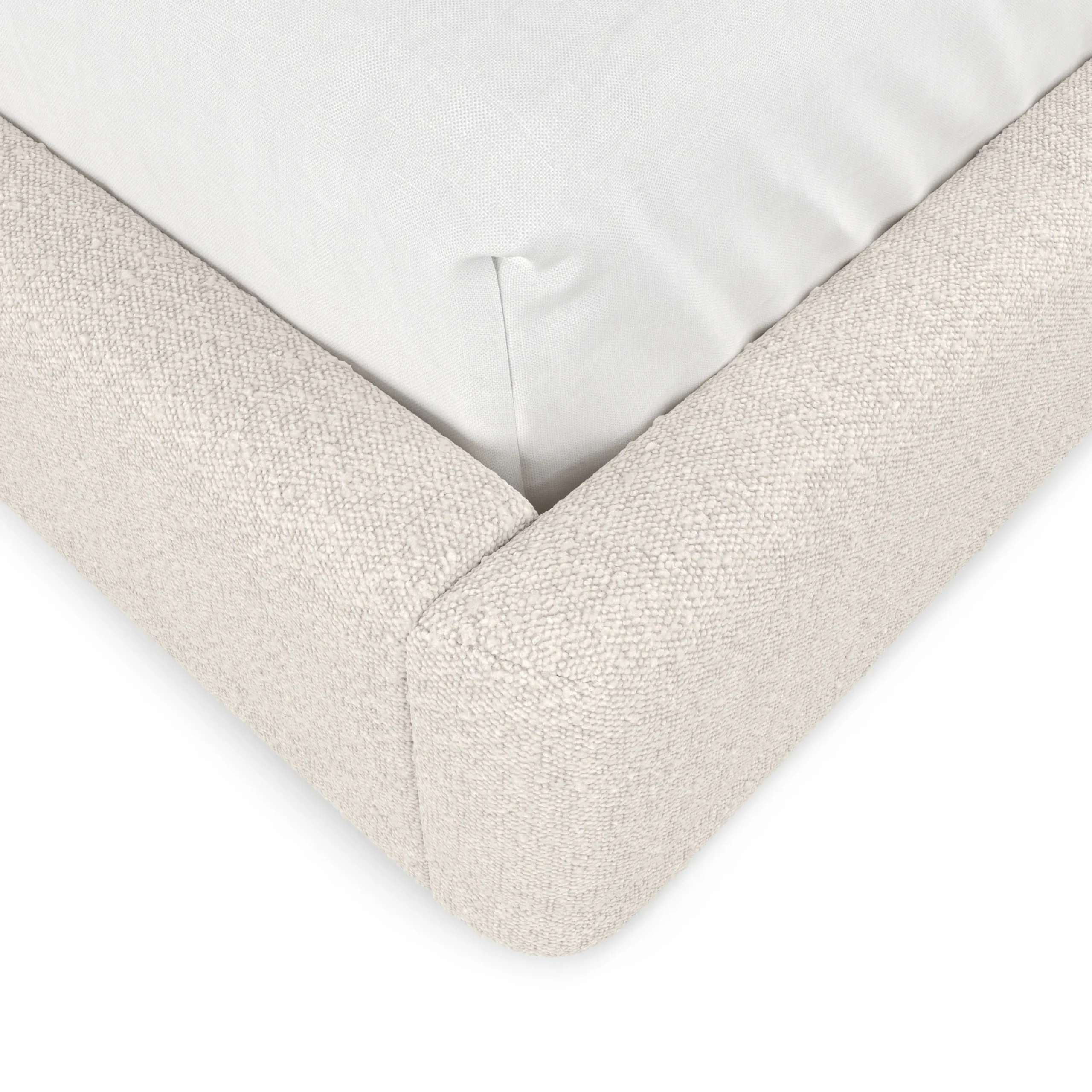 Kayra Queen Upholstered Bed - Ivory Bouclé - Image 10
