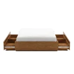 Leif Full Platform Storage Bed - Smoked Oak