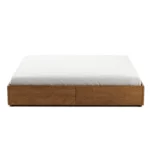 Leif King Platform Storage Bed - Smoked Oak