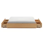 Leif King Platform Storage Bed - White Oak