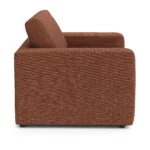 Riley 57.5_ Sleeper Chair - Napa Rust