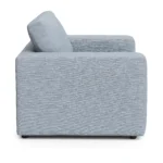 Riley 57.5_ Sleeper Chair - Silver Light Blue
